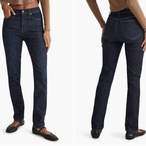 Madewell Size 29 Mid-Rise Stovepipe Straight Leg Jeans in Dalesford Wash